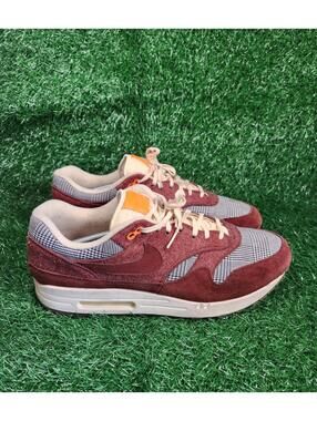 Nike Air Max 1 Houndstooth Bronze Eclipse Street Shoes CT1207-200 Men's Size 14